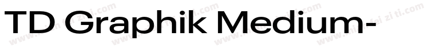 TD Graphik Medium字体转换
